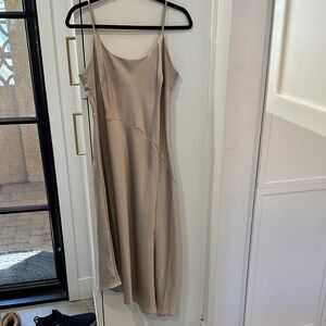 A New Day Taupe Midi Dress